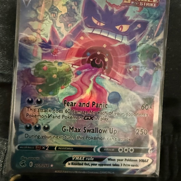 pokemon cards vmax gengar ACE 9 - - 157/264 - Fusion Strike this display case elevates your collection to new heights Pokemon Gengar VMAX Trading Card